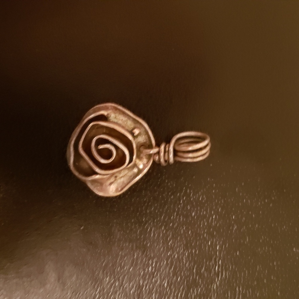 Sherry Tinsman rose pendant